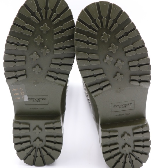 YSL Yves Saint Laurent Festival 25 Studded Boots - Picture 7 of 8